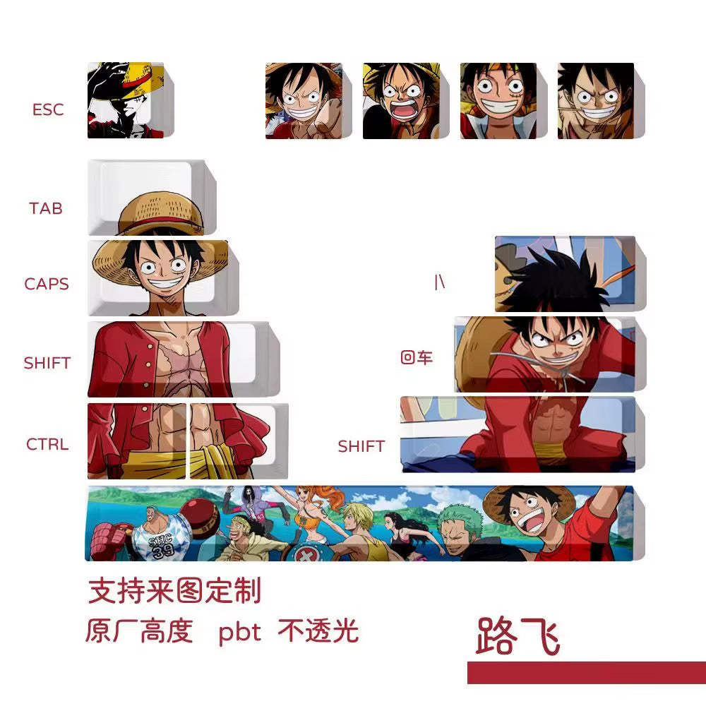Anime Keycaps Cherry Profile Mechanical Keyboard Supplement Key
